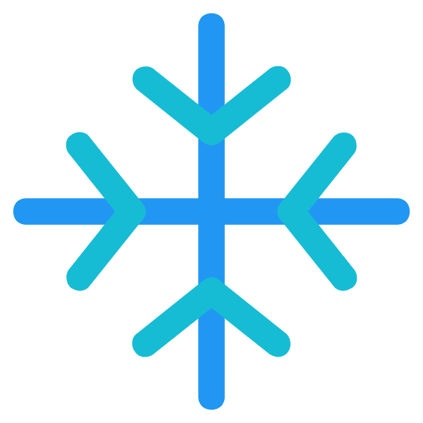 Transparent Snowflake In Shades Of Blue