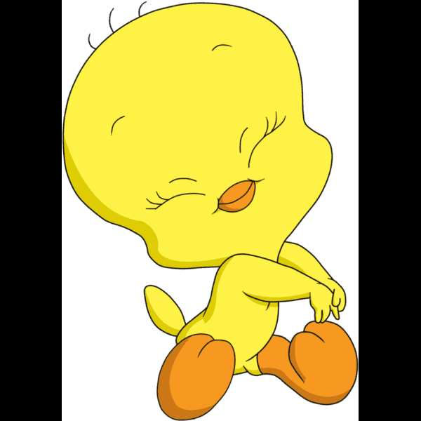 Tweety Bird Eyes Closed