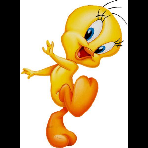 Tweety Bird Looks Happy
