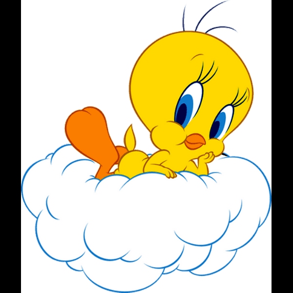 Tweety Bird On Cloud