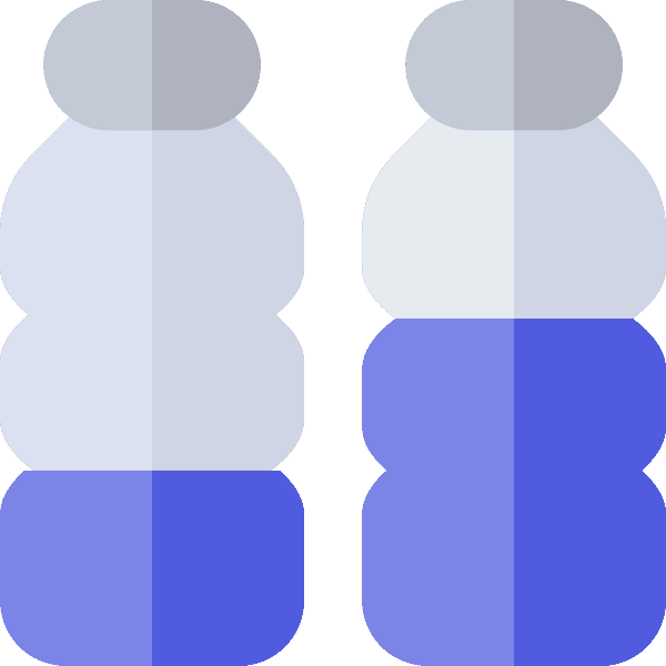 Two Free Water Bottle Label With Liquid