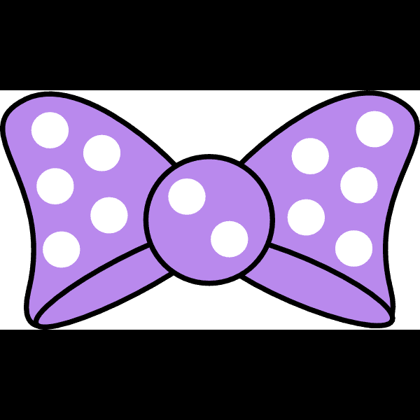 Violet Minnie Mouse Bow Free