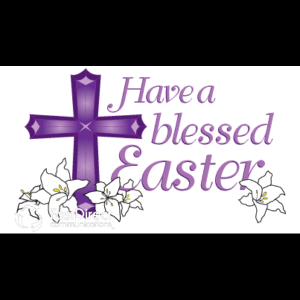 Violet Religious Easter Free Clipart