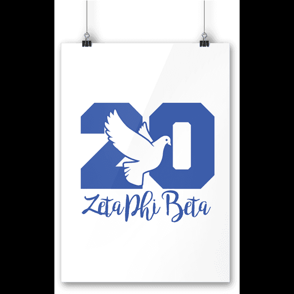 Wall Hanging Zeta Phi Beta Logo