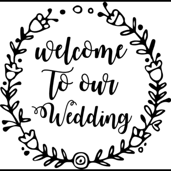 Welcome To Our Wedding Template Free Wedding Invitation Files For Cricut