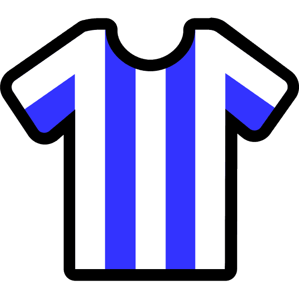 White And Blue Stripes Shirt