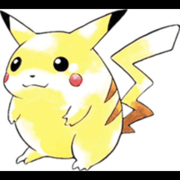 White And Yellow Pikachu Free Illustration