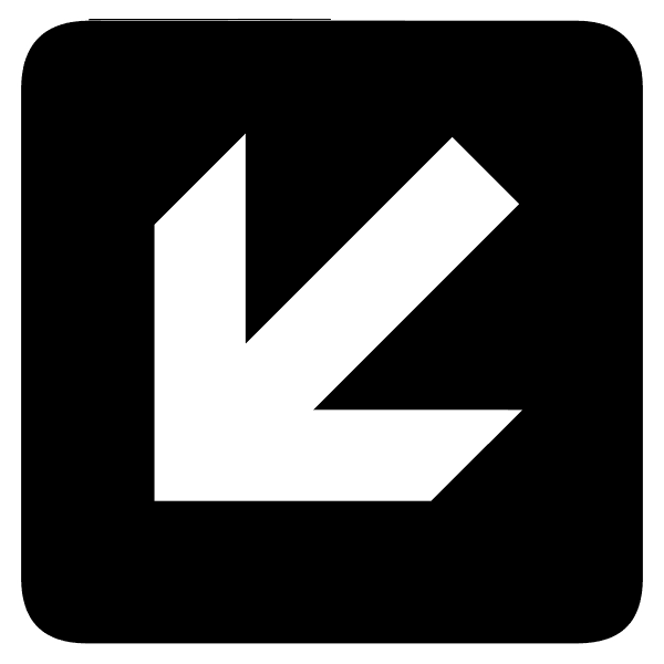 White Free Arrow Black Square Icon