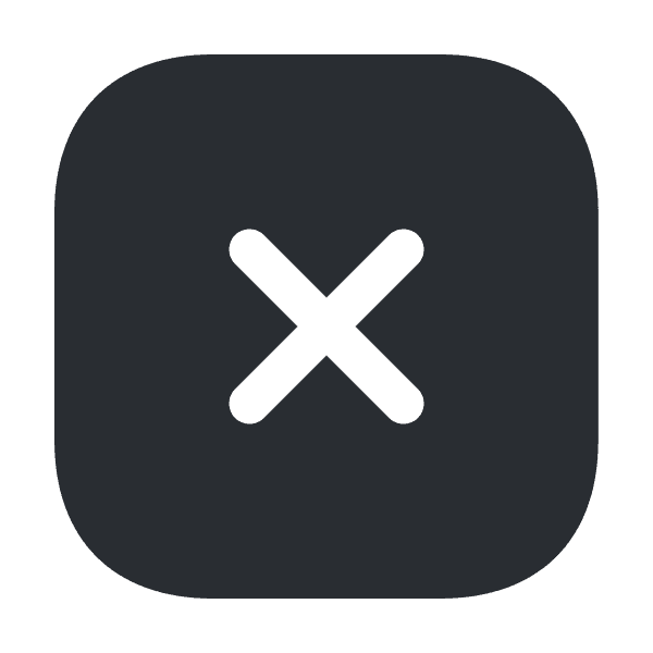 White X Inside Square