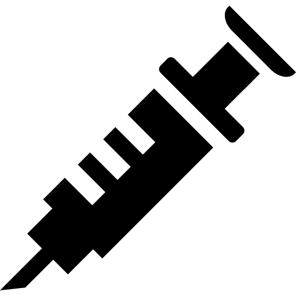 Whtie Marked Black Syringe