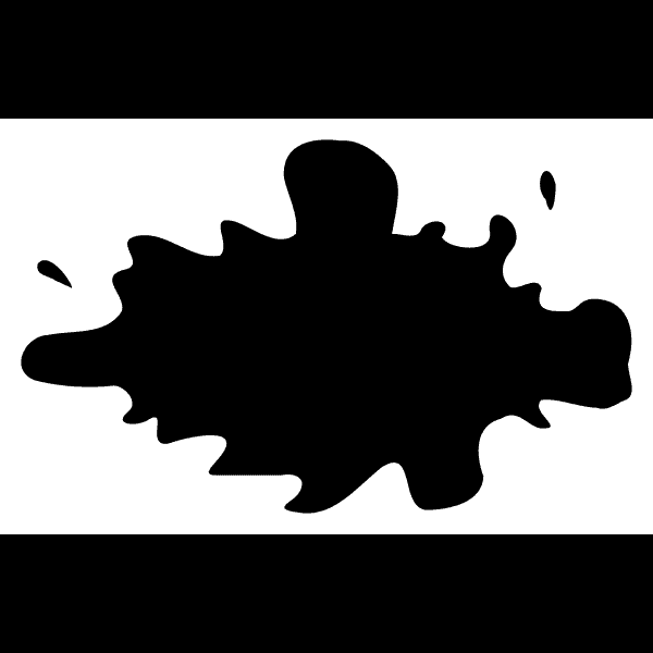 Wide Black Paint Splat