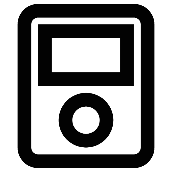 Wide Music Player Outline