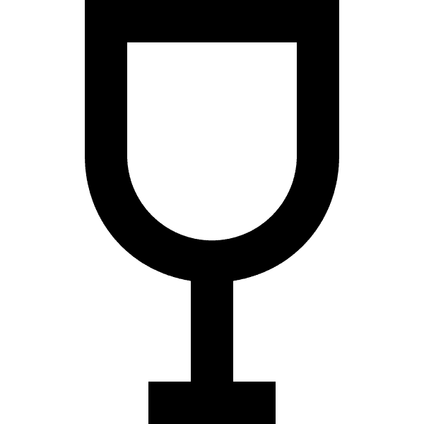 Wine Glass Drink Thick Outline
