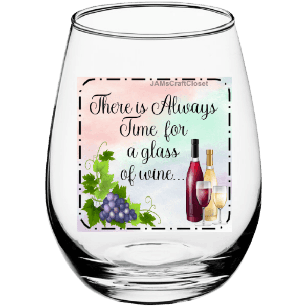 Wine Glass Sayings Sticker