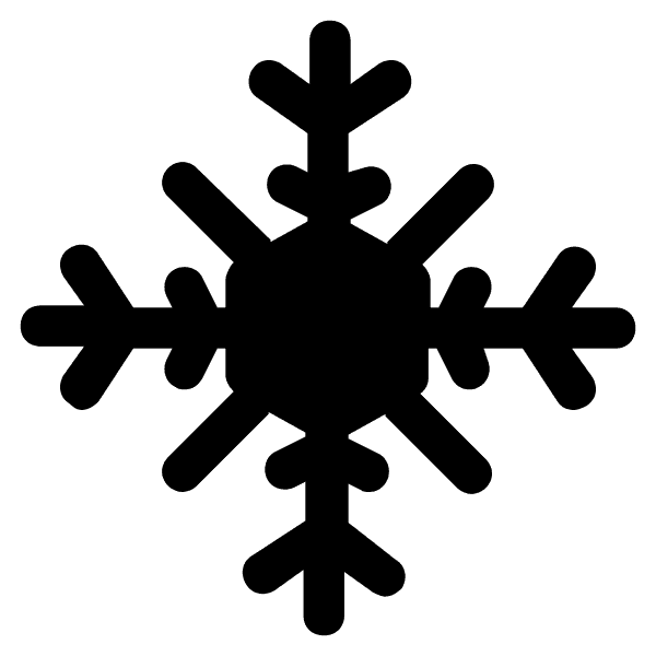 Winter Season Transparent Snowflake