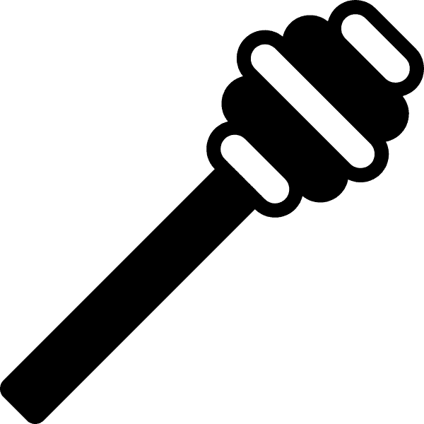 Wooden Honey Spoon Monochrome