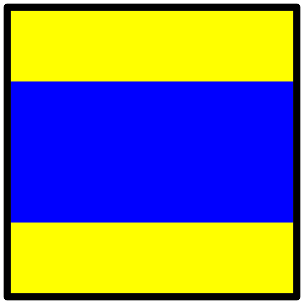 Yellow And Blue Flag Free