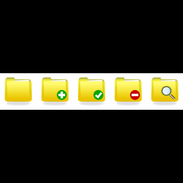 Yellow Folder Fortawesome Free Solid Icons