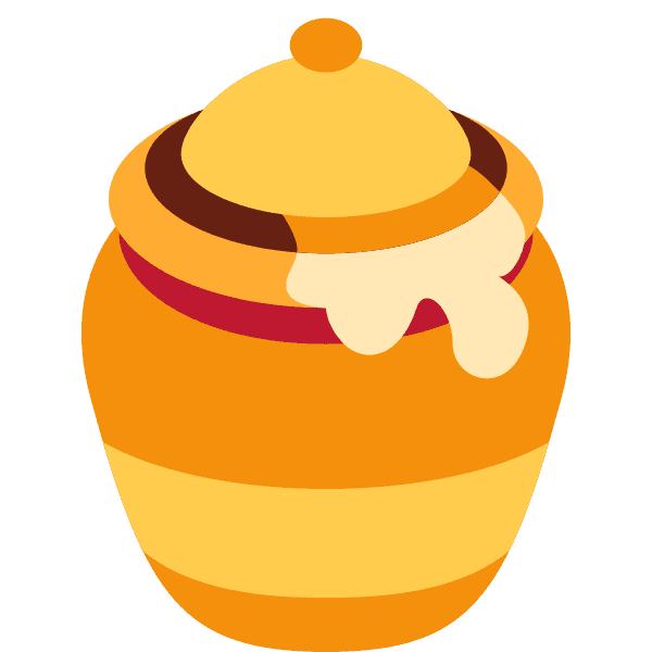 Yellow Honey Pot