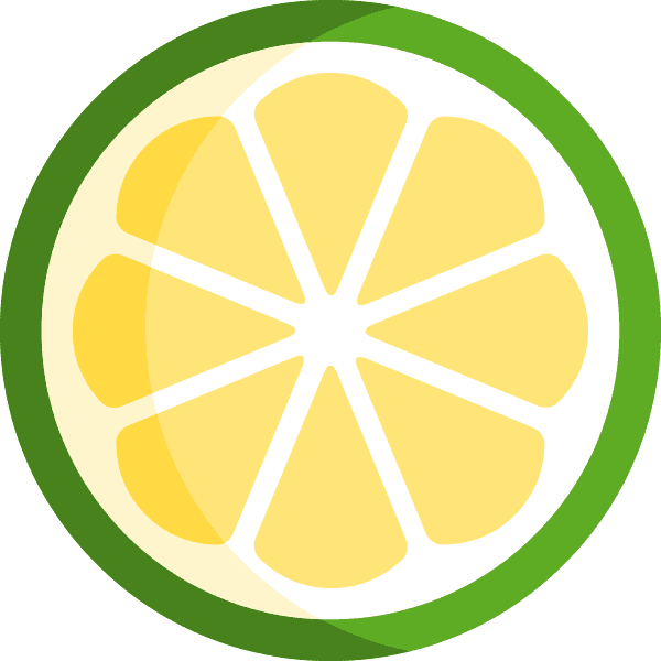 Yellow Lime Outlined