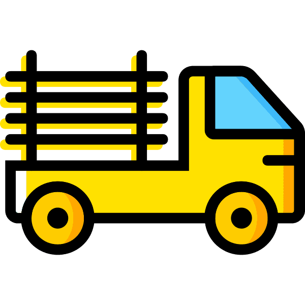 Yellow Pickup Truck Clipart