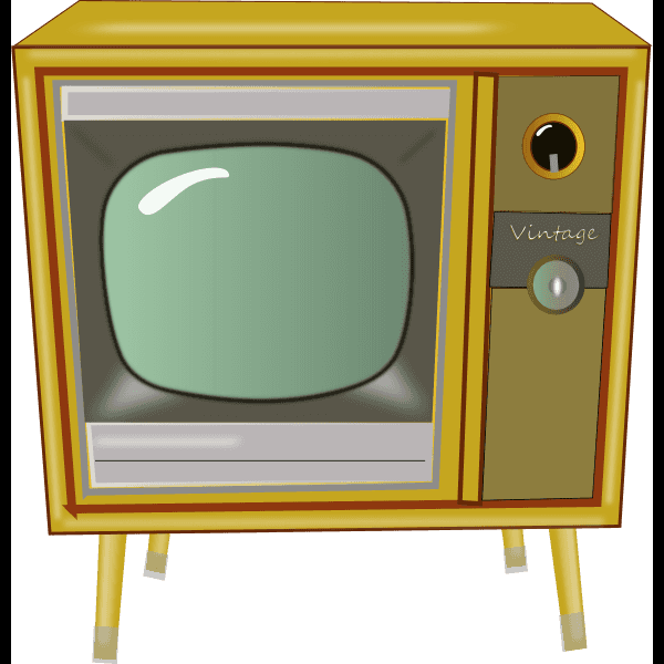 Yellow Vintage Tv