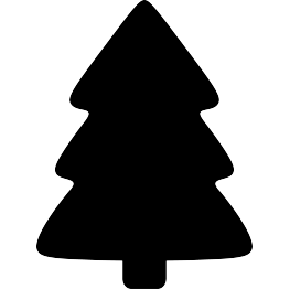 Silhouette Christmas Tree