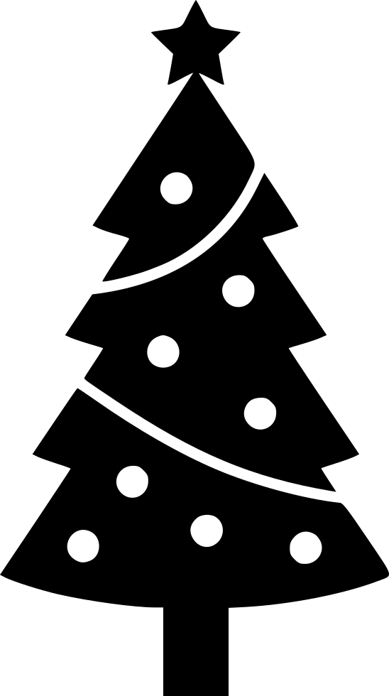 Silhouette Christmas Tree