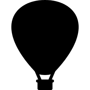 hot air balloon clipart outline of texas